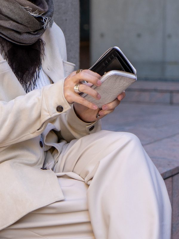 ヒマラヤクロコダイル RFミドルウォレット